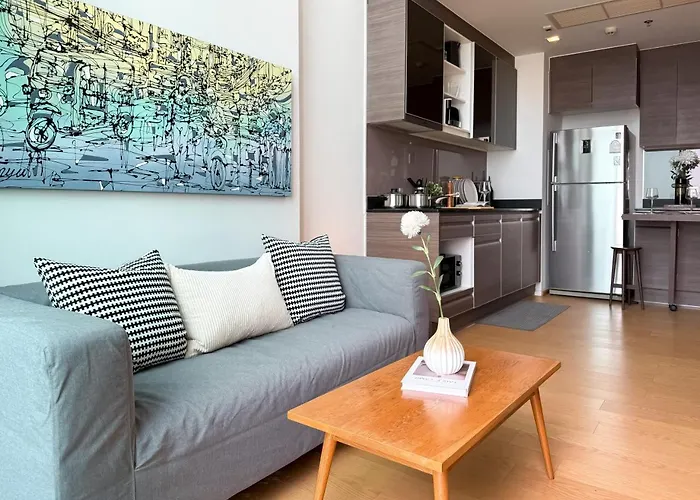 Expansive Loft 2br - Ultra Fast Wifi - Bts Thonglor Apartment