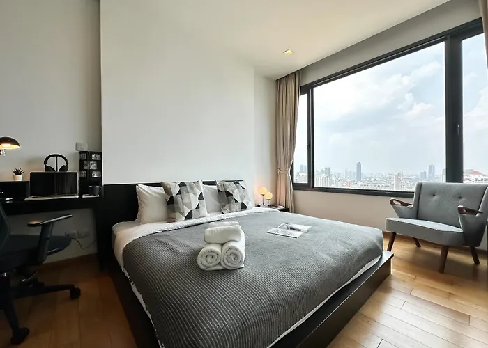 Apartment Expansive Loft 2br - Ultra Fast Wifi - Bts Thonglor