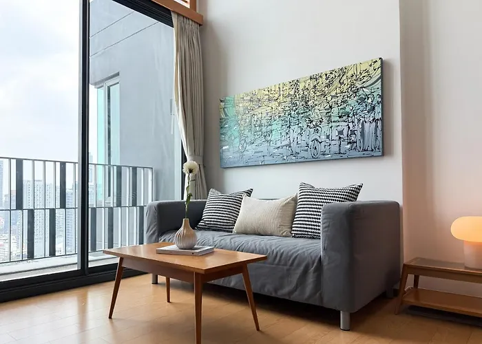 Expansive Loft 2br - Ultra Fast Wifi - Bts Thonglor Apartment *