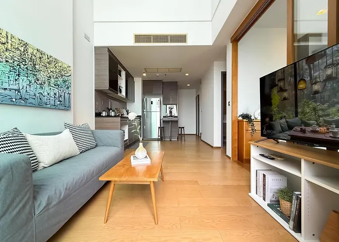 Apartment Expansive Loft 2br - Ultra Fast Wifi - Bts Thonglor *